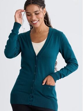 Fair Indigo - Organic Cotton Cardigan (Med)